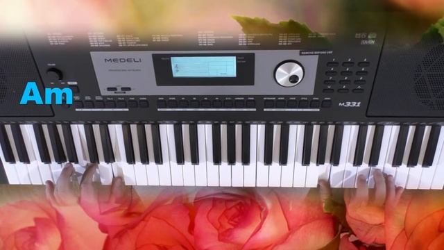Как играть "Миллион алых роз" на синтезаторе. Очень просто для начинающих смотреть онлайн