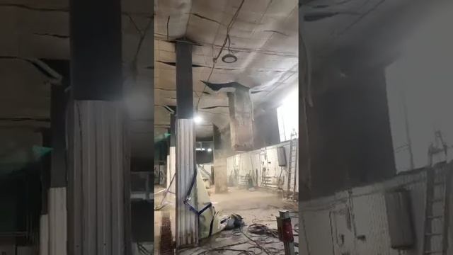 Демонтаж колонны методом алмазной резки. смотреть онлайн