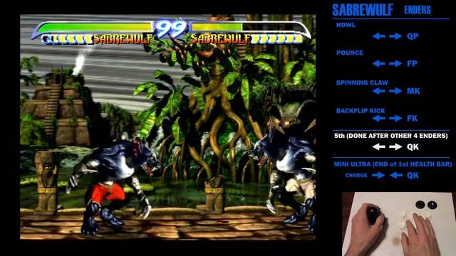 KILLER INSTINCT 2: Sabrewulf Tutorial (Move List) смотреть онлайн