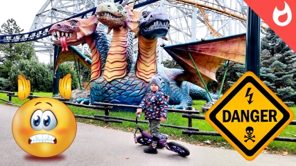 ТОП 3 Самые страшные аттракционы/ Аттракционы Диво остров СПБ смотреть онлайн