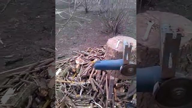 Измельчитель веток из болгарки. смотреть онлайн