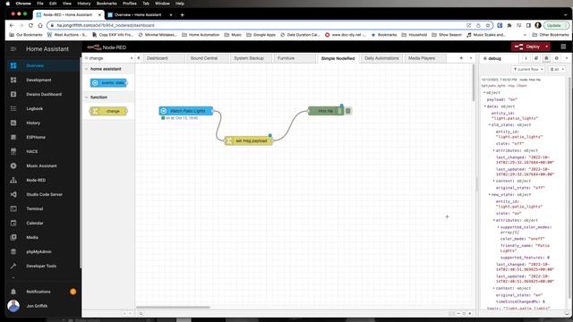 NodeRED in Home Assistant: What's being sent when I flip that switch? смотреть онлайн