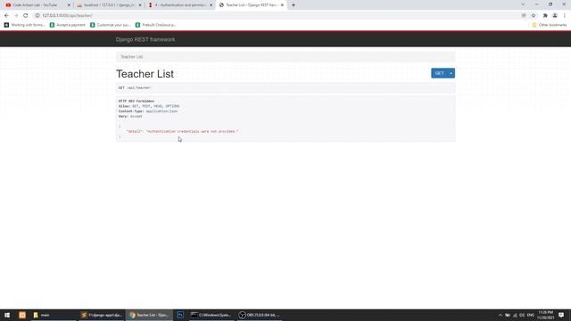 Learning Management System in Django ReactJs #6|DRF Authentication and Permissions смотреть онлайн