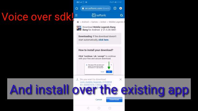 MOBILE LEGENDS VOICE OVER SDK PROBLEM FIX смотреть онлайн