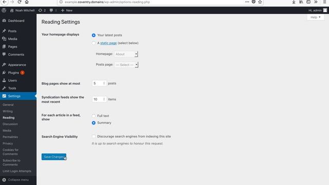 Wordpress Settings смотреть онлайн