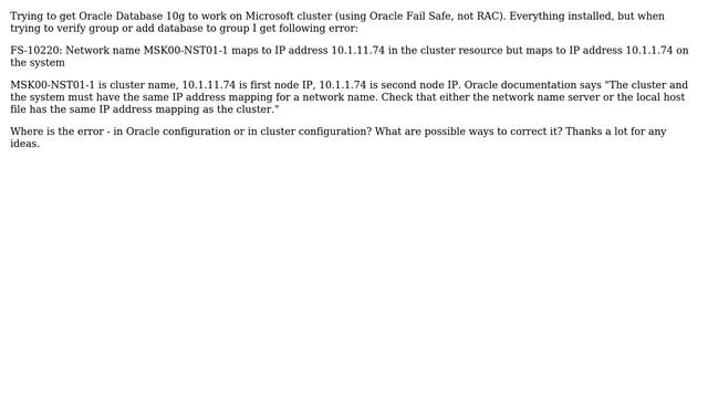 DevOps & SysAdmins: Microsoft Cluster or Oracle Fail Safe error (2 Solutions!!) смотреть онлайн