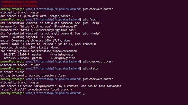 Committing Backend Code | Merging master with the local branch | Pushing the local branch смотреть онлайн