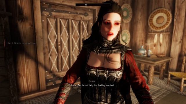 Skyrim - Serana Dialogue Add-on - (SDA MOD) - Playthrough - 102 (Serana's visit to Valerica) смотреть онлайн