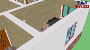 ПРОЕКТ 30  ДВУХЭТАЖНЫЙ ДОМ 10,60 X 10,20 НАКШАИ ХОНАИ ДУ ОШЁНАГА