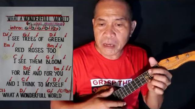 VERY EASY UKELELE TUTORIAL WHAT A WONDERFUL WORLDBY: Louis Armstrong смотреть онлайн