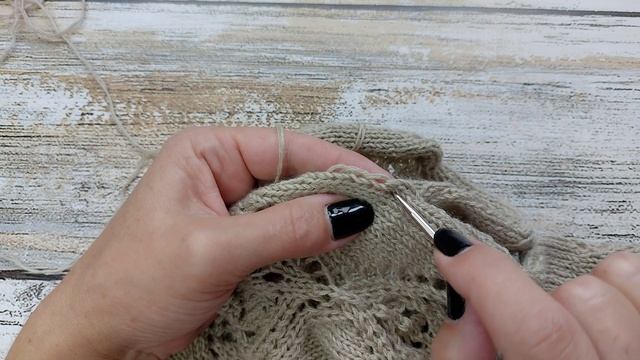 Набор петель по краю "прямой" проймы/4 основных способа смотреть онлайн