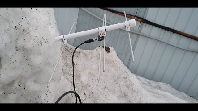 Тест антенны ЯГИ на частоты SATCOM смотреть онлайн