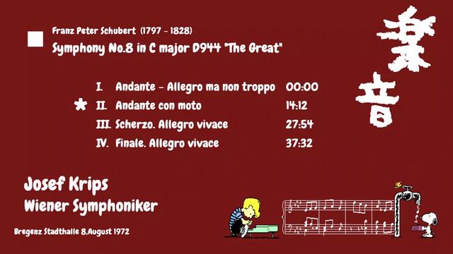 Franz Schubert Symphony No.8 - Josef Krips 1972 смотреть онлайн