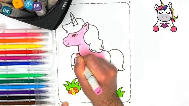 ЕДИНОРОЖКА ?? ???????? #coloring #drawpicture #babypictureeasy #unicorn  #baby #раскраски #единорог