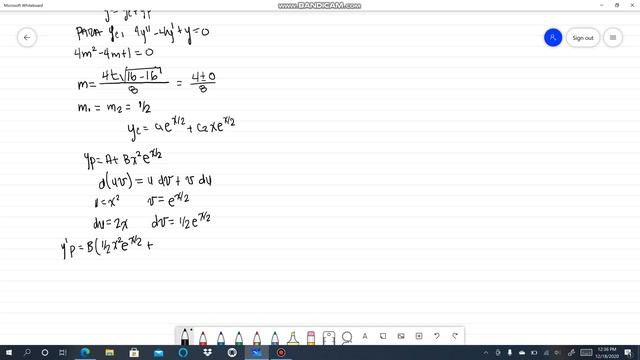 11. y''-y'+1/4y=3+e^{x/2}. Parte 1/2. Coeficientes indeterminados. Alexander Estrada смотреть онлайн