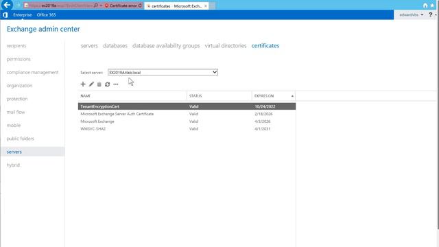 Exchange 2013/2019 Coexistence - Configure your Exchange 2019 Certificates - Part 10 of 18 смотреть онлайн
