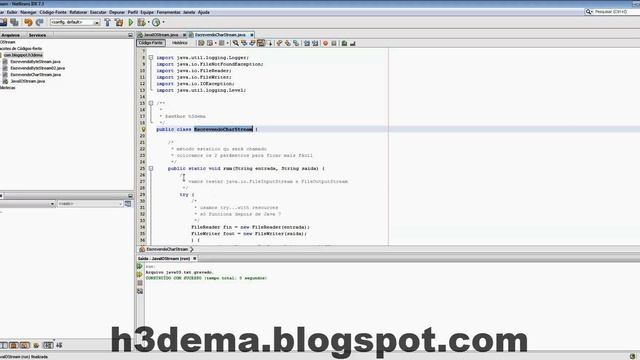 Java IO Stream - Exemplo 03 смотреть онлайн