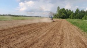 обработка картофеля мтз-82 кон-2,8 с «ежиками»