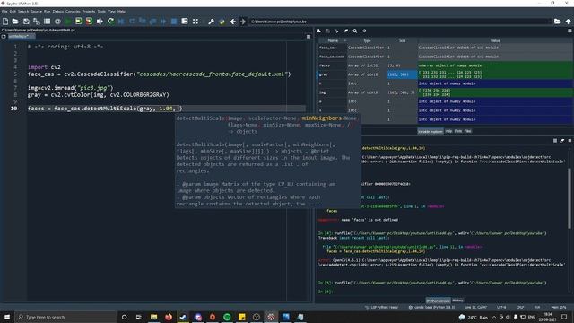 Face detection using computer vision | Python opencv cascades смотреть онлайн