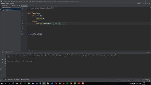 Python3 | Bölüm39 | Recursive Fonksiyonlar смотреть онлайн