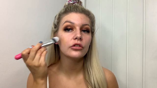 AUTUMN INSPIRED MAKEUP / FULL FACE OF PEACHES & CREAM MAKEUP BRUSHES | MAKEUP BY MORGAN COOPER смотреть онлайн