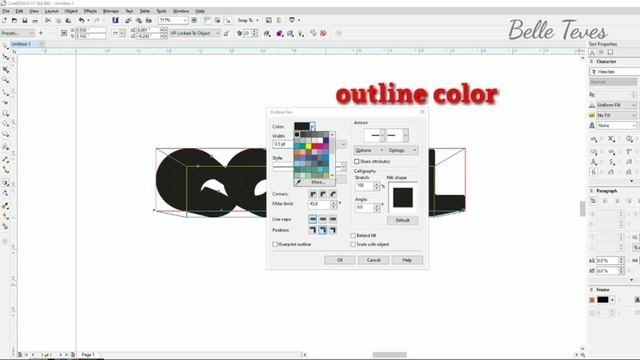 HOW TO EXTRUDE (3d Effect) Easy Tuitorial In COREL DRAW