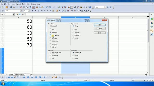 Open Office Calc Hindi Tutorial Part 8 Paste Special смотреть онлайн