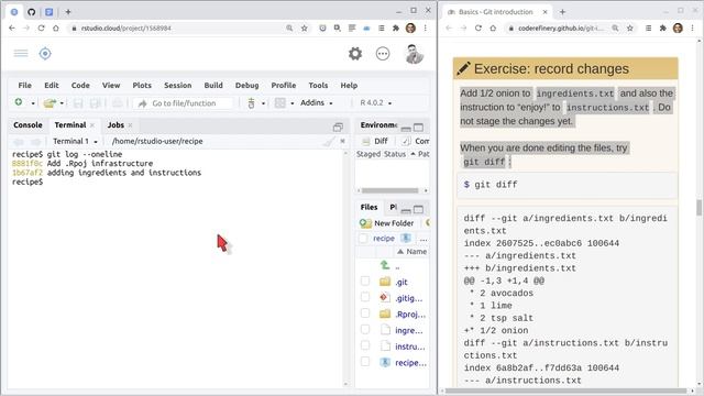 git diff, log, show смотреть онлайн