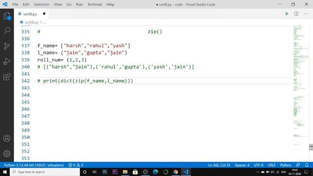 Zip Function in Python ?? |#162 Python Training in Hindi | Python Tutorial for Beginners смотреть онлайн
