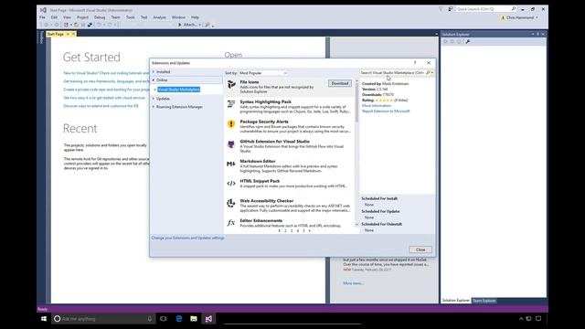 DNN9 Series Video 10 - Installing the DNN 9 Extension Templates for Visual Studio 2017 смотреть онлайн