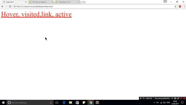 Web development-Front End-HTML & CSS-hover, link, visited, active(dərs13) смотреть онлайн