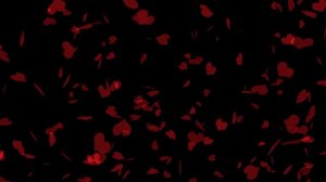 Футаж Сердечки красные