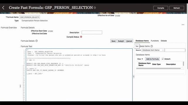 GSP Person Selection Formula 1 - Oracle Fusion HCM Fast Formula Tutorial-8 смотреть онлайн