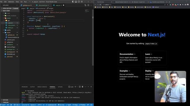 Using the new next/font package | NextJs 13 series смотреть онлайн