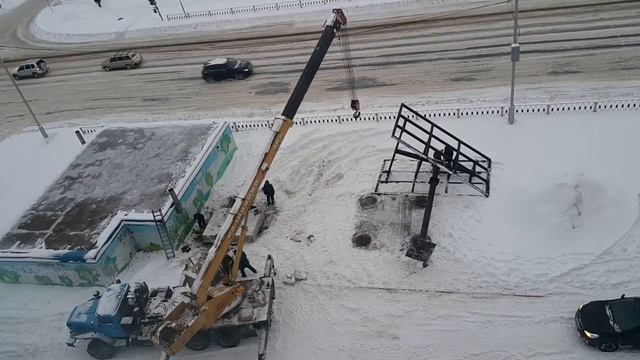 Монтаж каркаса билбордов смотреть онлайн