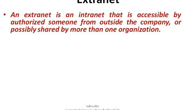 What is Internet, INTRANET and ExtraNET in Network смотреть онлайн