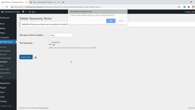How to Delete WordPress Terms in one click using WP Bulk delete Plugin. смотреть онлайн
