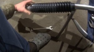 Вилка ИЖ К-16 на ИЖ Планету. Установка гофр вилки.