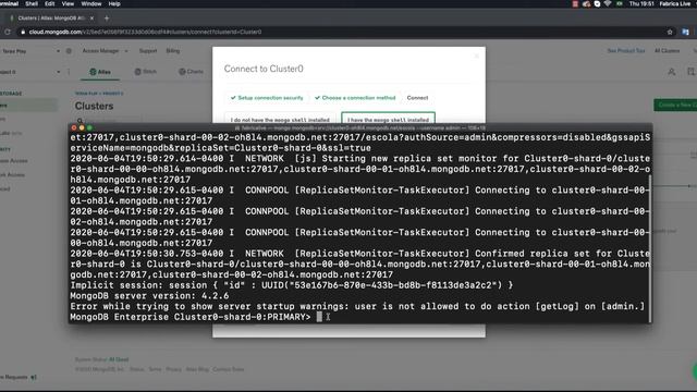 #23 NodeJs - MongoDB conectando no atlas pelo shell смотреть онлайн
