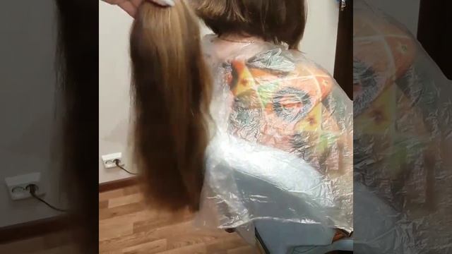 Срез длинных русских волос смотреть онлайн