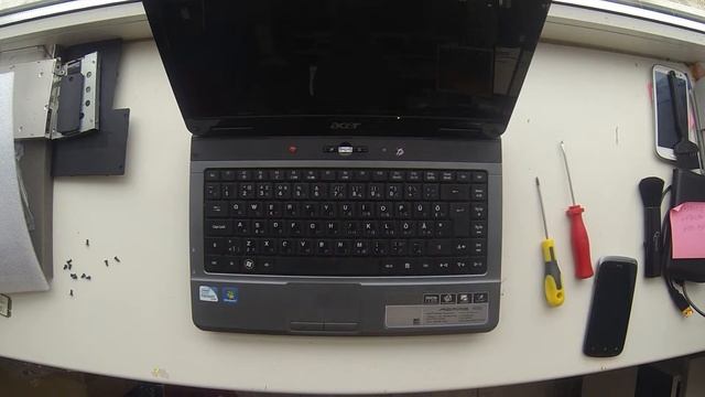 Как разобрать ноутбук Acer 4732Z / How to dissaseble laptop Acer 4732Z смотреть онлайн