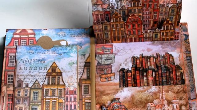 Фотоальбом ручной работы. Скрапбукинг."Путешествие по миру в стиле стимпанк" смотреть онлайн