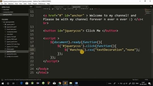 jQuery tutorial in Hindi Part 3: jQuery CSS Tutorial in Hindi | jQuery Multiple CSS Methods