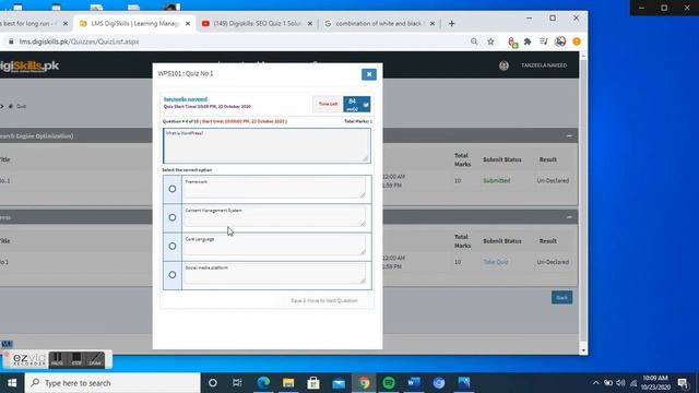 wordpress quiz 1 digiskills solution2020/formationtn смотреть онлайн