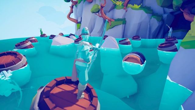 Battle Royale On A Barrel Floating In The Sea | Totally Accurate Battle Simulator TABS