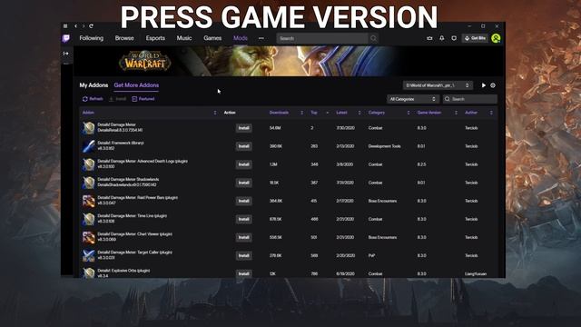 HOW TO INSTALL ADDONS WoW PTR - Twitch App - Shadowlands Prepatch PTR смотреть онлайн