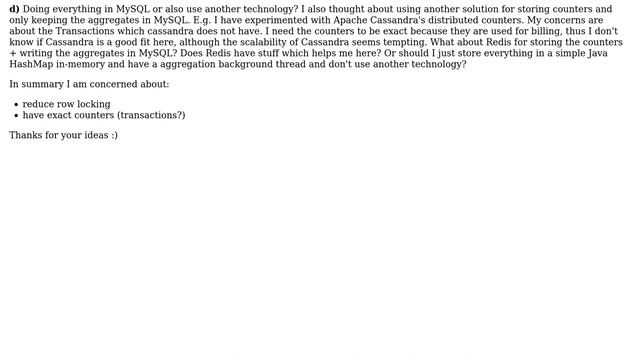 How to efficiently store multiple different counter values on a user in a MySQL based application? смотреть онлайн