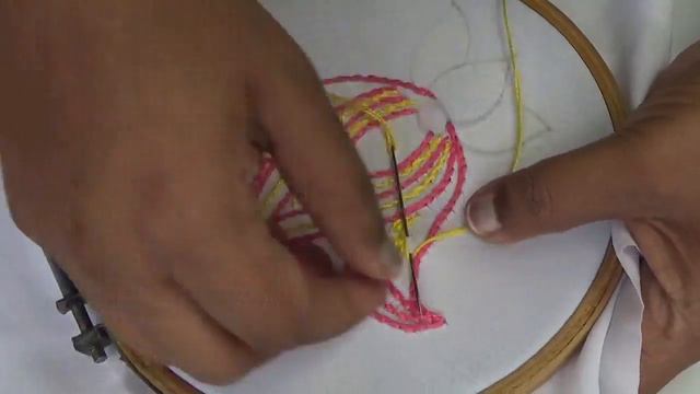 Hand Embroidery Design | Lotus Flower Embroidery Tutorial For Beginners | Basic Hand Embroidery