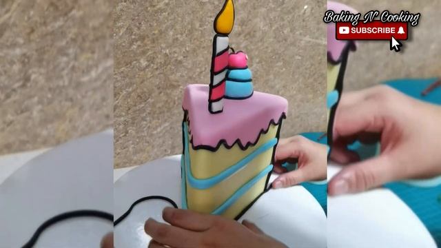 Comic Cartoon Cake (TRENDING NOW!) 3D CAKE 2D ILLUSION смотреть онлайн