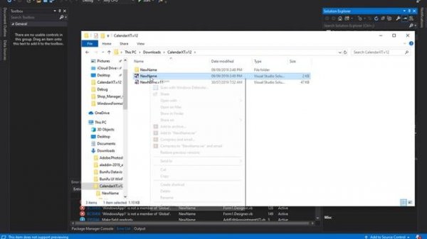 Rename Visual studio Projects